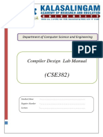 Compiler Design Lab Manual