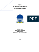 Respon Tugas I MKDU 4107 - Bahasa Inggris I - Wisnu Aditya Wardhana - 041216764