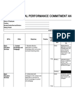 Individual Performance Commitment and Review Form (Ipcrf) For Master Teacher I-Iv