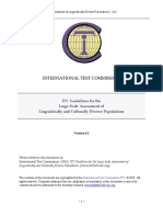 ITC Guidelines Large Scale Assessment of Linguistically Diverse Population - V4.2 - 20.08.2018