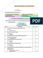 Hire Purchase and Installment Sale Transactions