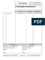 Title Project Cost Management Procedure and Policies: Doc. No: SUCGIN/RO/BCD/SOP/01 Rev:00 Effective Date:31/03/2019