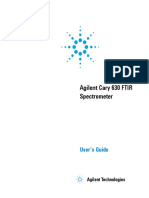 Agilent Cary 630 FTIR Spectrometer: User's Guide