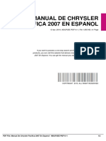 Manual de Chrysler Pacifica 2007 en Espanol