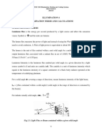 Illumination 4 Illumination Terms and Calculations