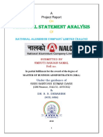 Financial Statement Analysis: National Aluminium Company Limited (NALCO)