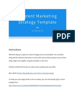 Content Marketing Strategy Template