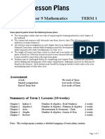 Year 9 Term 1 Lesson Plans - Mathematics