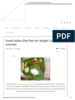 South Indian Diet Plan For Weight Loss 1200 Calories PDF