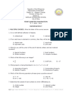 Math 7 1st