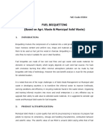 Fuel Briquetting (Based On Agri. Waste & Municipal Solid Waste)