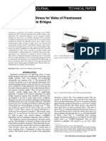 Allowable Tensile Stress For Webs of Prestressed Segmental Concrete Bridges