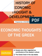 The History of Economic Thought & Development (Versoza)