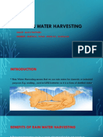 Rain Water Harvesting!