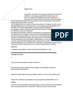 Constant Head Permeability Test