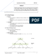 Packages: Module-3 Annotations & Java Beans 16MCA41