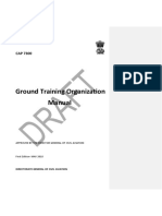 Ground Training Organization Manual: Approved by The Director General of Civil Aviation