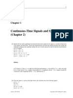 ch2 - Ex - Solutions For Continuous-Time Signals and Systems Michael D. Adams