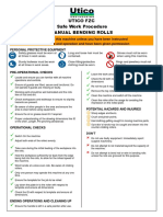 Utico FZC Safe Work Procedure Manual Bending Rolls