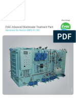 EVAC Advanced Wastewater Treatment Plant: Membrane Bio Reactor (MBR) 40-360