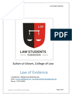 Law of Evidence PDF