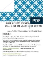 Mixed Methods Research: Integrating Qualitative and Quantitative Methods