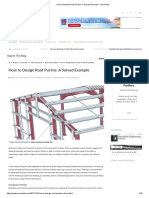 How To Design Roof Purlins - A Solved Example - Structville