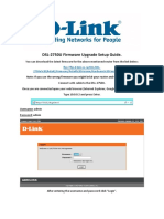 D-Link DSL-2750U (HW - T3) Firmware Upgrade Setup Guide