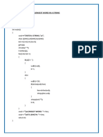 Program To Print The Longest Word in A String