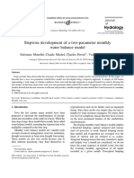 Stepwise Development of A Two-Parameter Monthly Water Balance Model