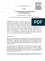 Effect of Shot Peening On The Fatigue Life of 2024 Aluminum Alloy PDF