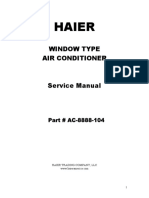 Haier Esa-3065-3085 hwr08xc5 Window-Type Air Conditioner 2004 SM PDF