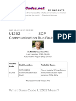 U1262 - SCP (J1850) Communication Bus Fault: What Does Code U1262 Mean?