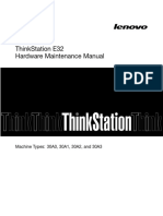 Thinkstation E32 Hardware Maintenance Manual: Machine Types: 30A0, 30A1, 30A2, and 30A3