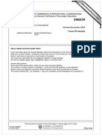 Geography: University of Cambridge International Examinations International General Certificate of Secondary Education