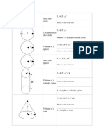 Area & Volume Formulas