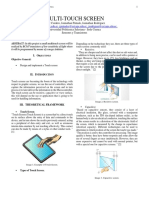 Multi-Touch Screen: Jcordero@est - Ups.edu - Ec Jpintadoy@est - Ups.edu - Ec, Jrodriguez@est - Ups.edu - Ec