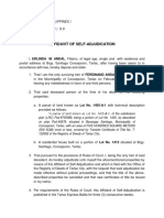 Affidavit of Self-Adjudication: Republic of The Philippines) Concepcion, Tarlac) S.S