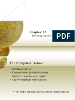 Chapter 1A: Introducing Computer Systems