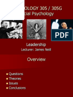 PSYCHOLOGY 305 / 305G Social Psychology: Leadership