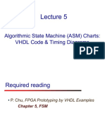 Algorithmic State Machine (ASM) Charts: VHDL Code & Timing Diagrams