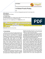 Analysis On Nature in Robert Frost's Poetry