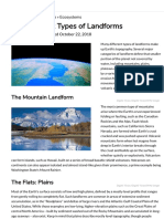 The Different Types of Landforms New