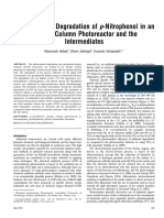 Photocatalytic Degradation of P-Nitrophenol in An Annular Column Photoreactor and The Intermediates