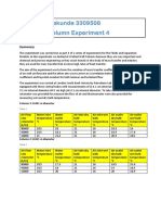 Simbarashe Makunde 3309508 Wetted Wall Column Experiment 4: Table 1