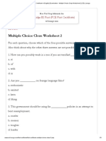 B2 First (First Certificate in English) Examination - Multiple Choice Cloze Worksheet 2 - ESL Lounge