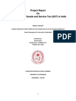 Project Report On GST Implications in India