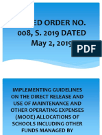 Deped Order No. 008, S. 2019 DATED May 2, 2019