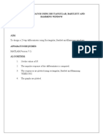 25-Tap Differentiator Using Rectangular, Bartlett and Hamming Window EX - NO: Date