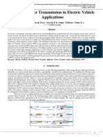 Wireless Power Transmission in Electric Vehicle Applications